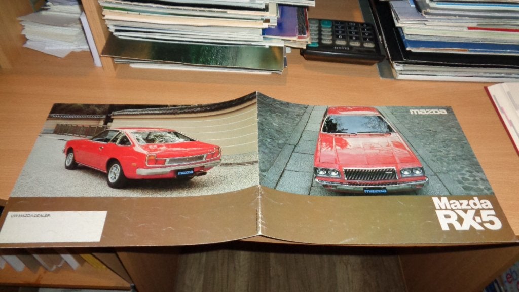 Folder MAZDA  RX-5  ,  8-1976, Verzenden, Gelezen, Mazda