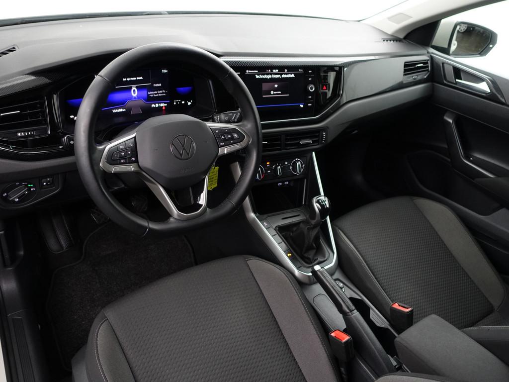 Volkswagen Polo 1.0 TSI Life Advanced- Nieuw Model, Virtual, Auto's, Stof, Gebruikt, 580 kg, Met garantie (alle)