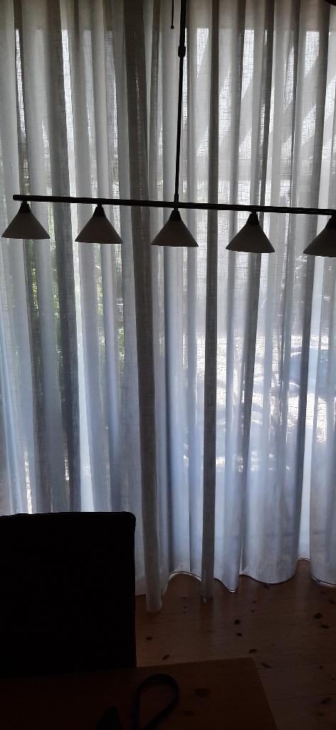 Hanglamp, Huis en Inrichting, Lampen | Hanglampen, Ophalen, Gebruikt, Glas, 75 cm of meer