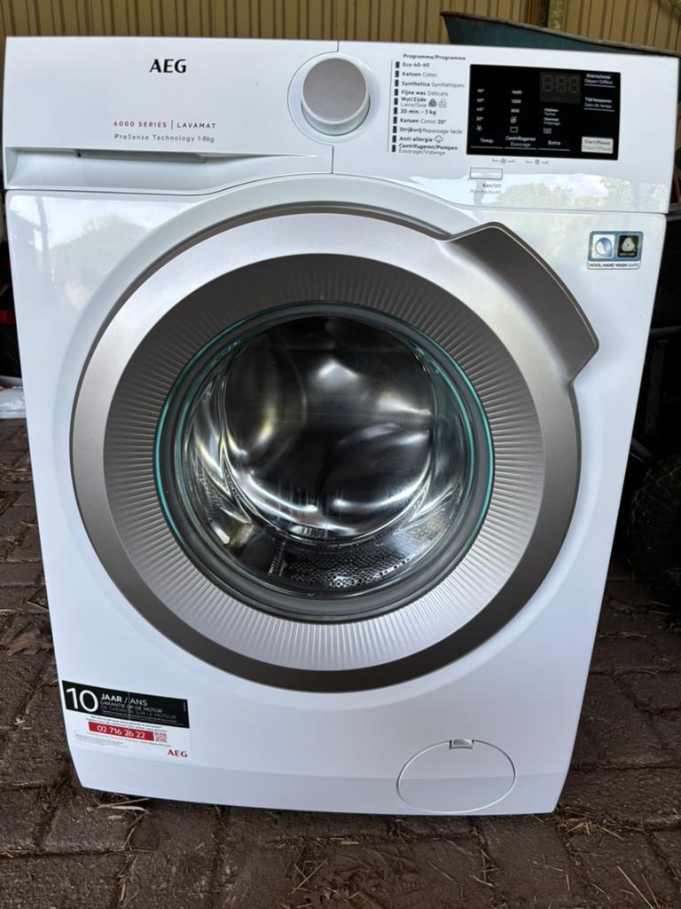 aeg wasmachine 6000 series lavamat 1-8 kg, Witgoed en Apparatuur, Wasmachines, Ophalen, Zo goed als nieuw, Voorlader, 85 tot 90 cm