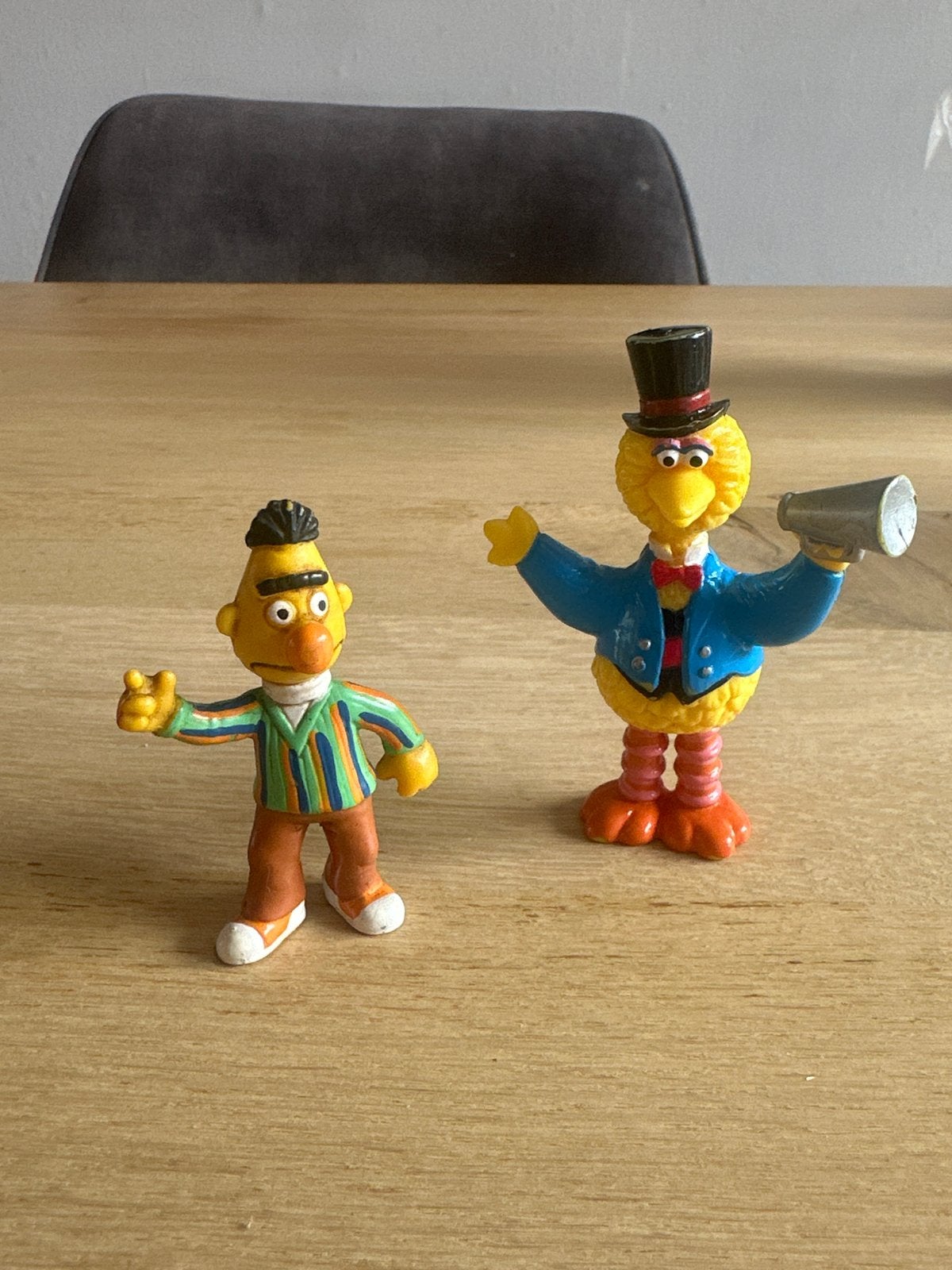 Vintage Sesamstraat Bert en Pino figuren, Ophalen of Verzenden, Gebruikt