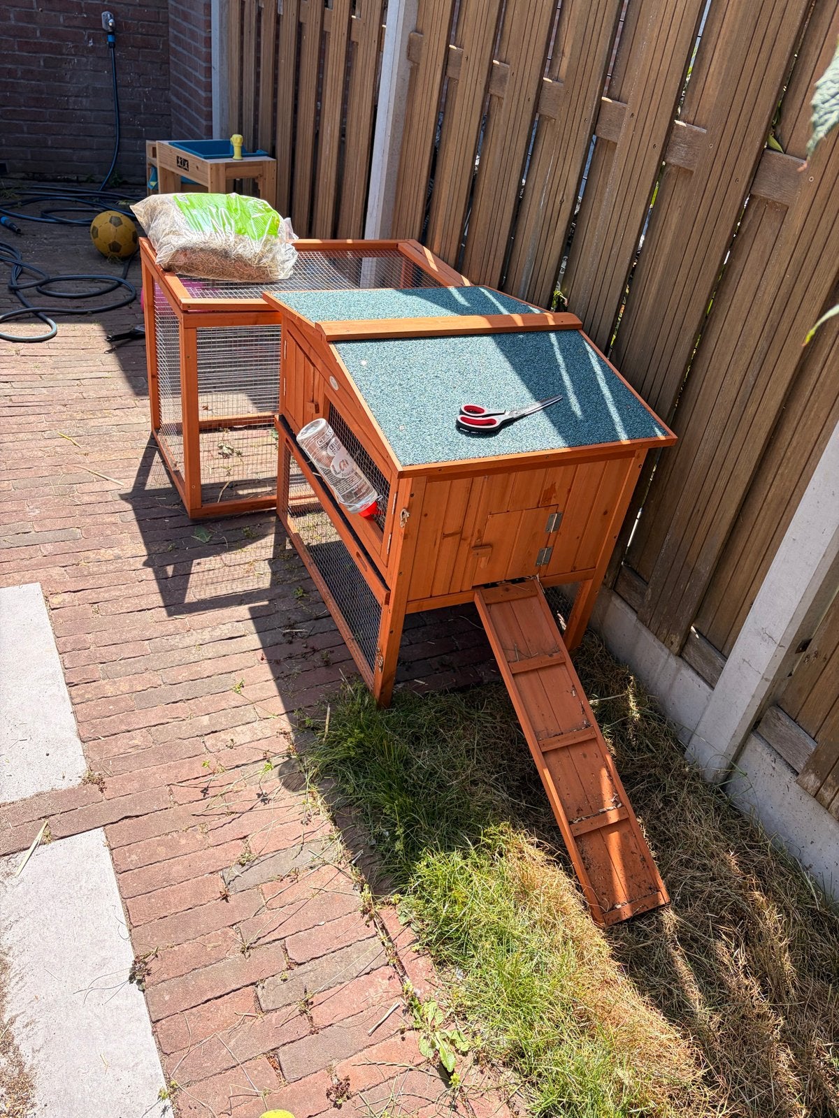 Merax konijnenhok 156x58x68, Dieren en Toebehoren, 110 cm of meer, Hok, Cavia, Ophalen