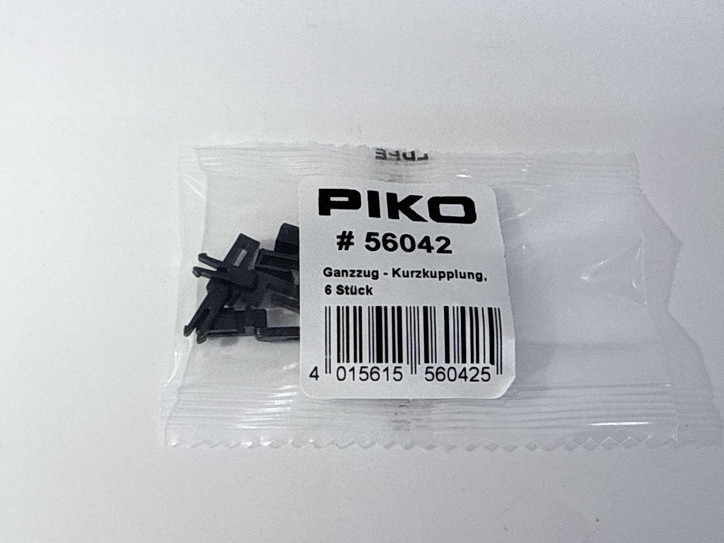 Piko 56042 - Kortkoppelingen (starre) 6 stuks, Gelijkstroom, Piko, Overige typen, Nieuw