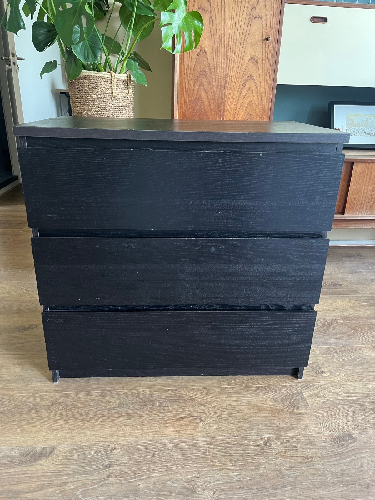 Ikea MALM ladekast met 3 laden, Ophalen, Gebruikt, 50 tot 100 cm, 3 of 4 laden