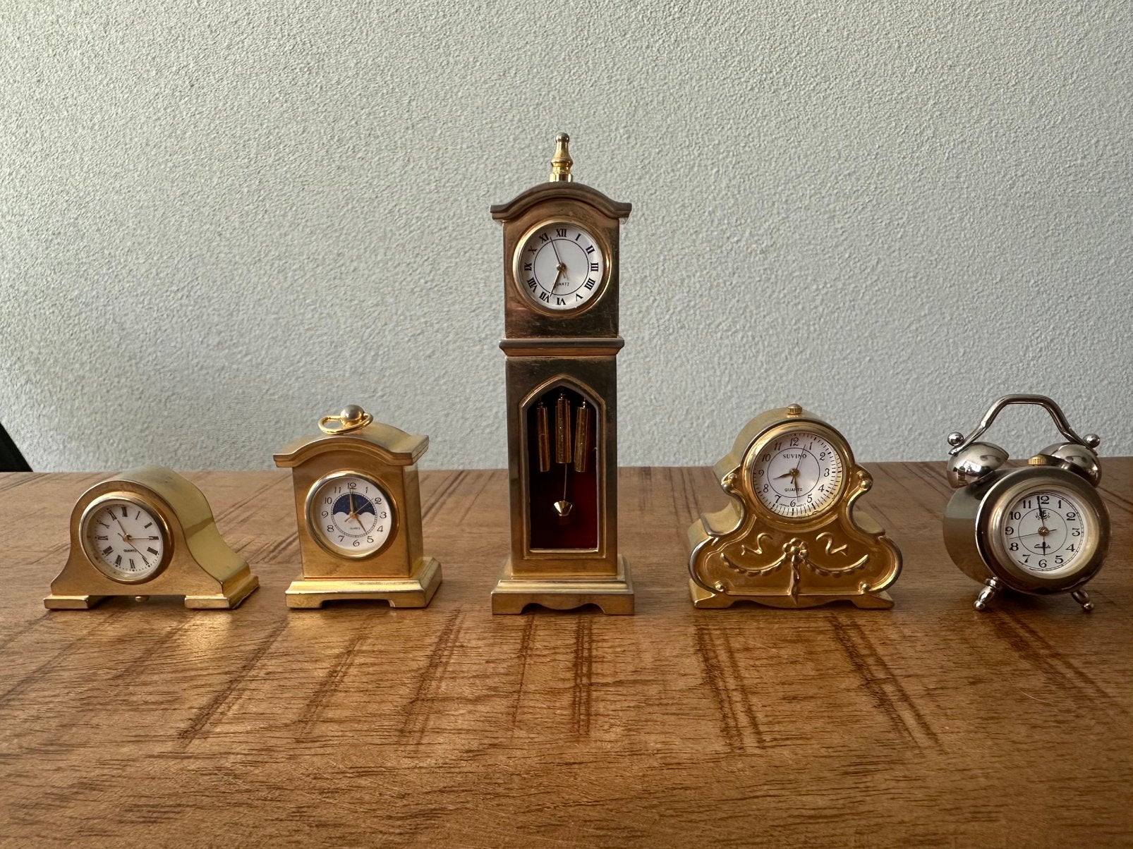 Klokjes miniatuur 5 stuks, Antiek en Kunst, Antiek | Klokken, Ophalen of Verzenden