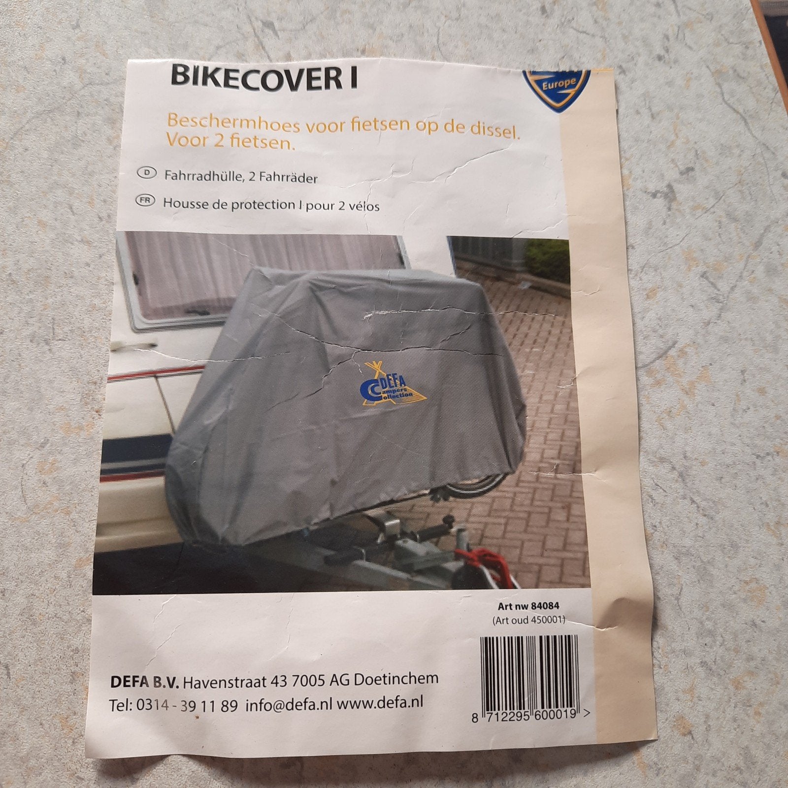 Nieuwe Fietsbeschermhoes voor 2 Fietsen op Dissel, Ophalen of Verzenden, Nieuw, DEFA