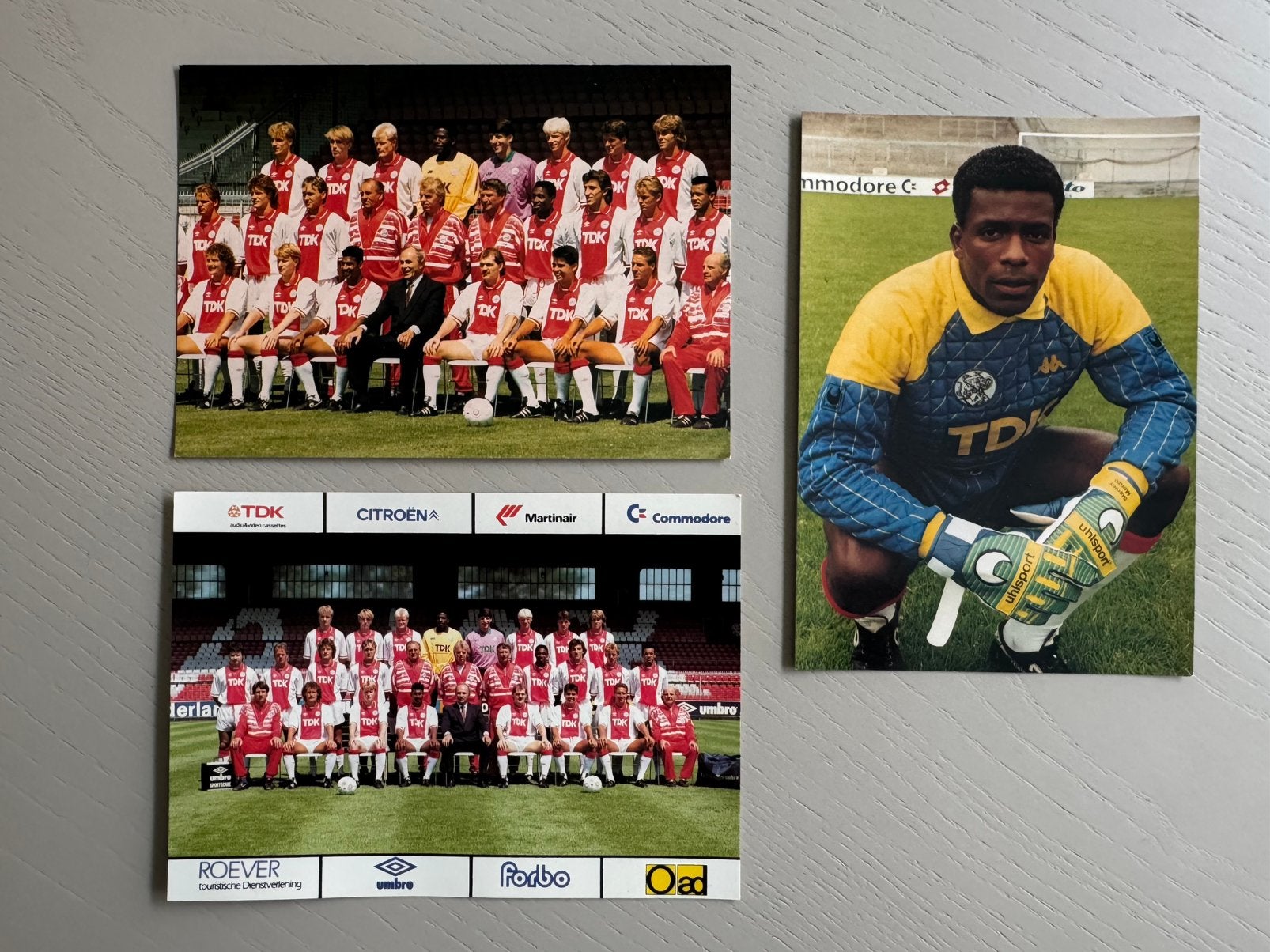 Ansichtkaarten Ajax seizoen 1989-1990, Verzamelen, Ophalen of Verzenden, Zo goed als nieuw, Ajax, Spelerskaart