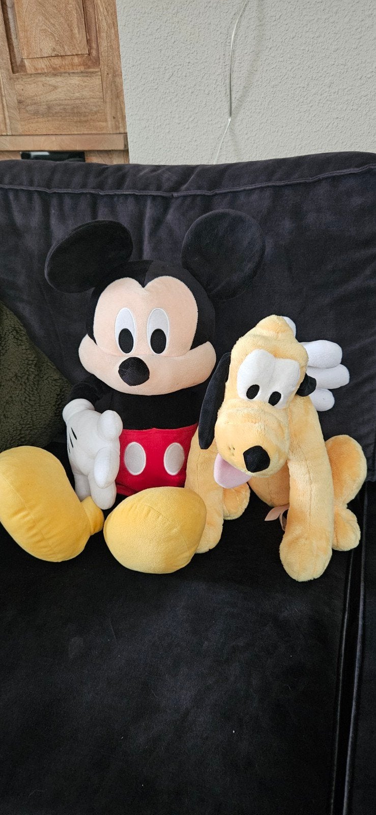 Mickey Mouse en Pluto Knuffels - Zo goed als nieuw, Disney, Disney, Ophalen of Verzenden, Zo goed als nieuw