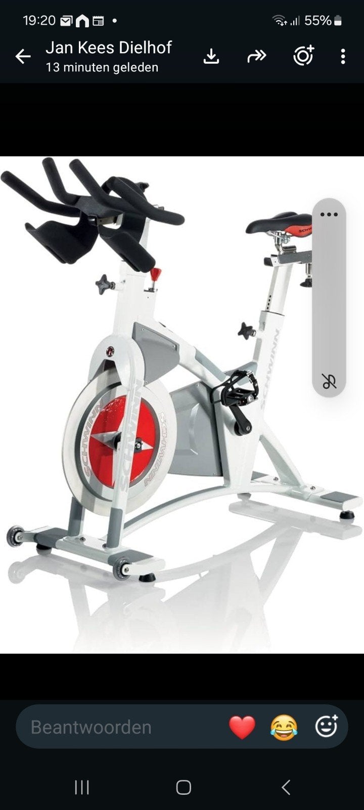 spinning fiets, Sport en Fitness, Fitnessmaterialen, Ophalen, Gebruikt, Overige typen