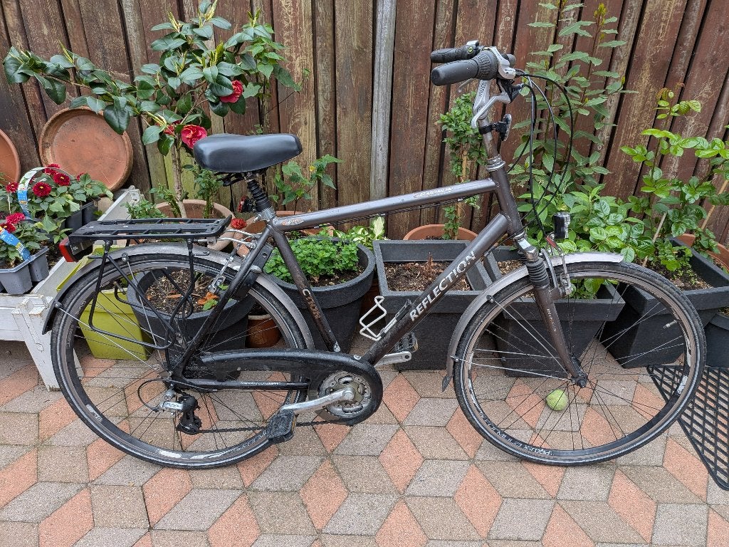 Reflection stationsfiets, Gebruikt, Velgrem, Versnellingen, 53 tot 57 cm