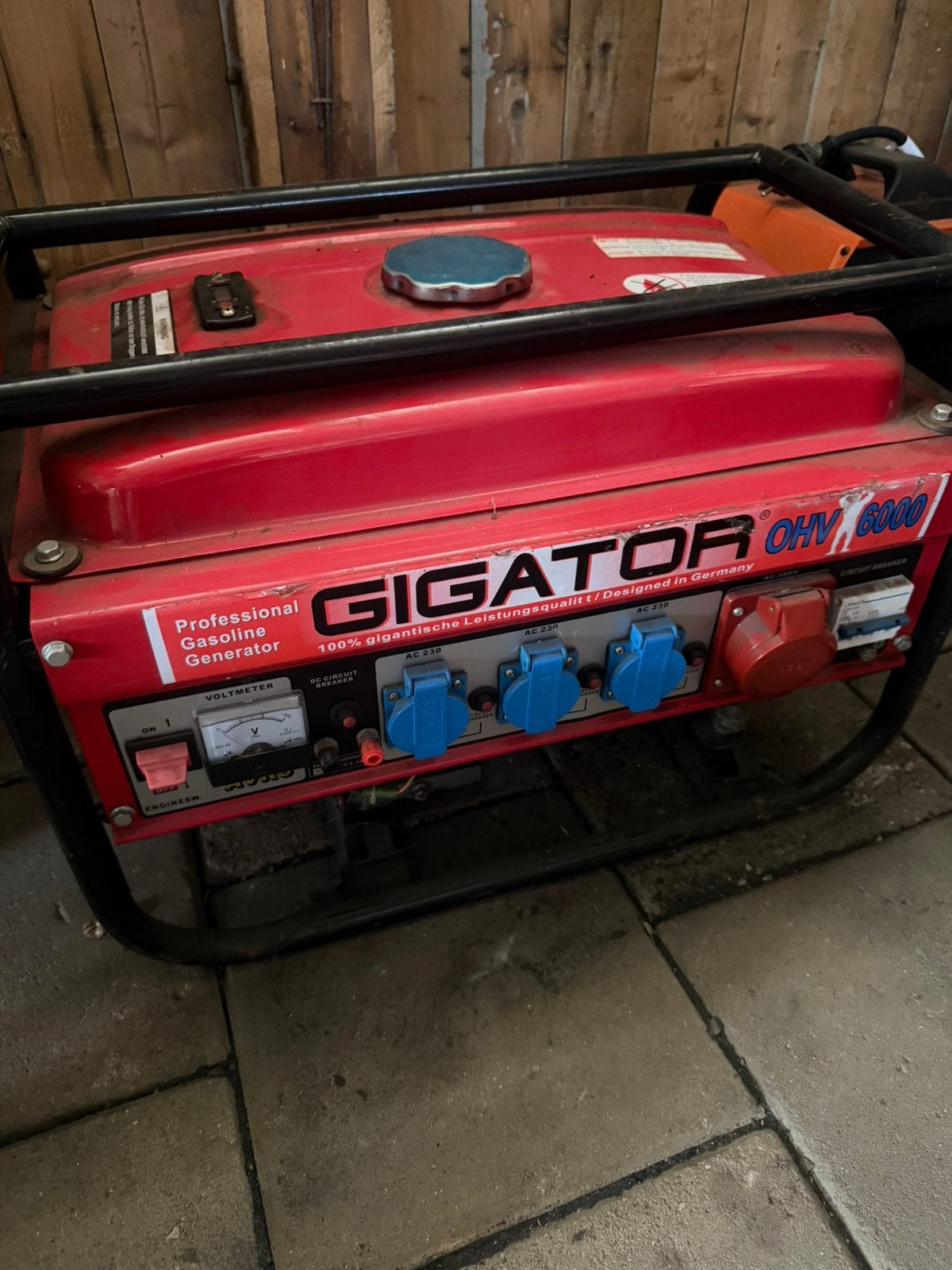 Gigator ohv 6000, Ophalen, Gebruikt