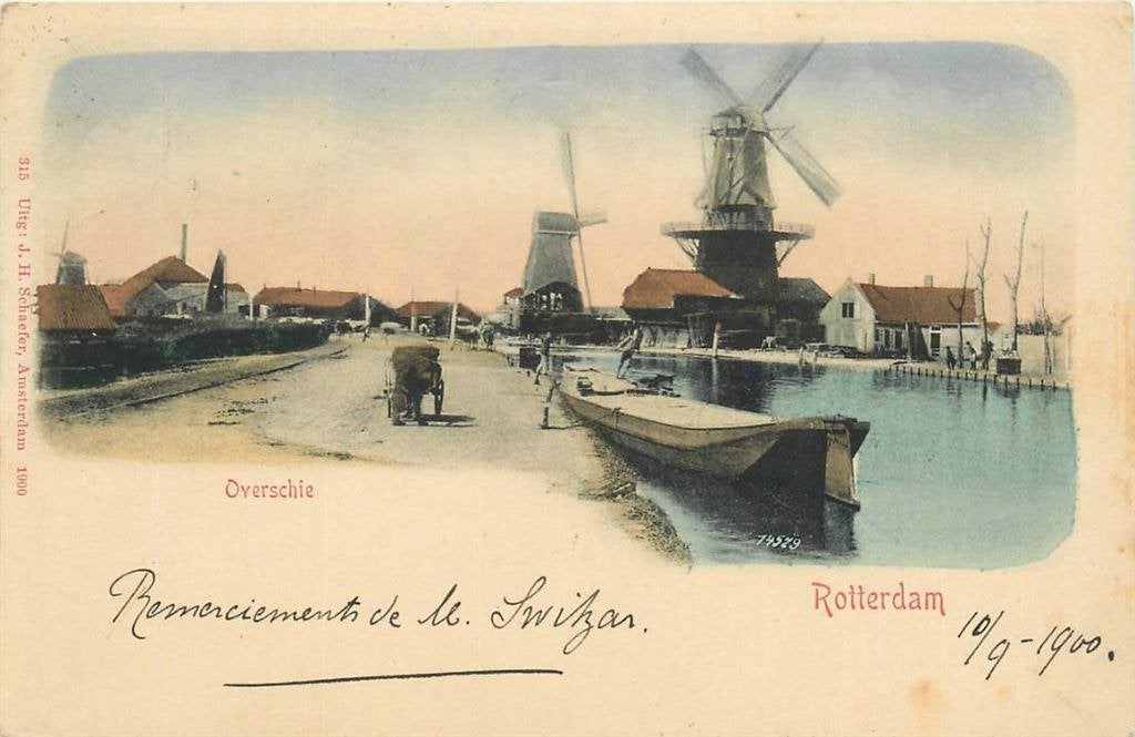 388-258-047 Rotterdam Overschie, Verzenden, Voor 1920, Zuid-Holland
