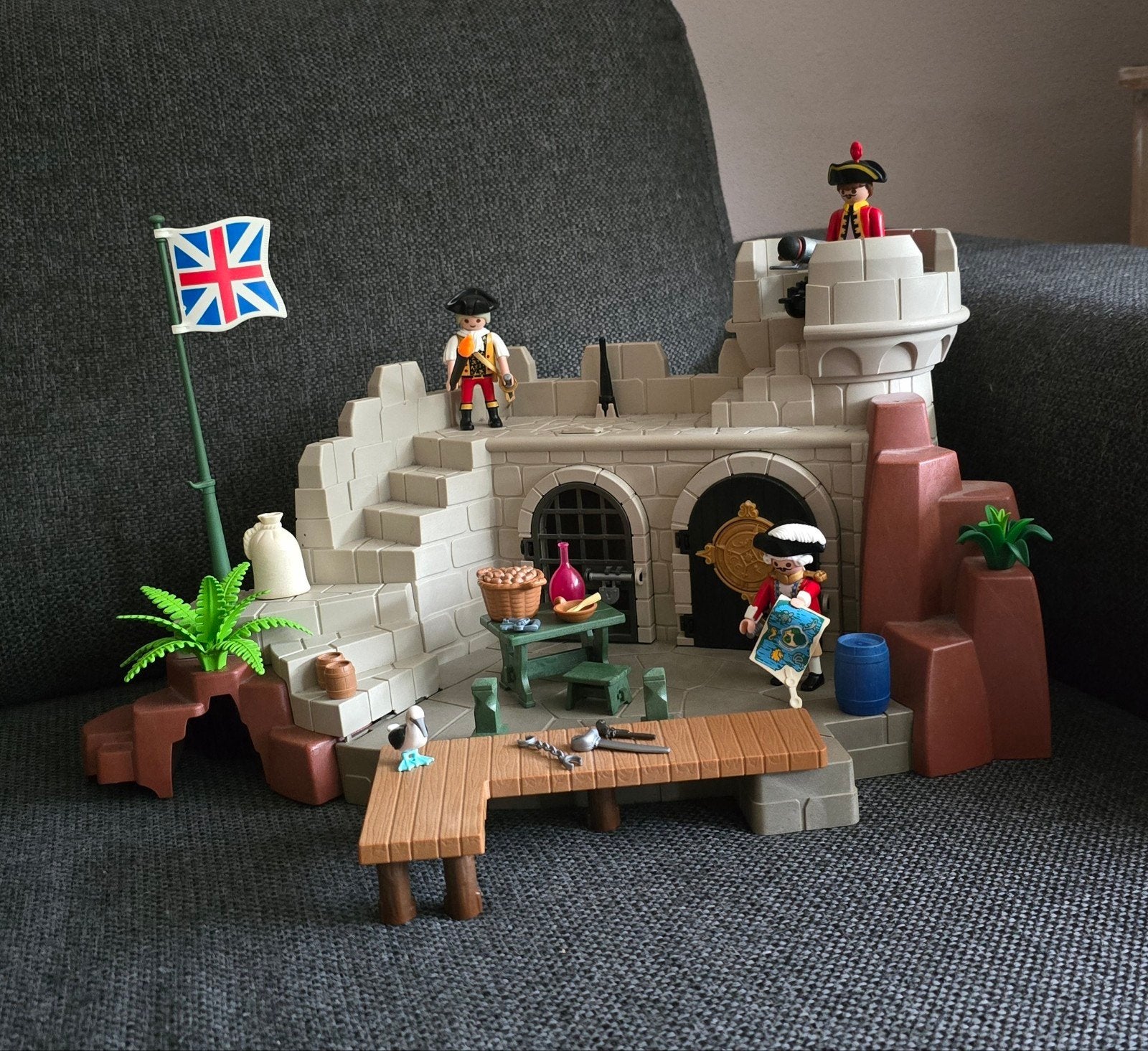 Playmobil 5139 Britse soldatenvesting - Compleet, Ophalen of Verzenden, Zo goed als nieuw, Jongen of Meisje