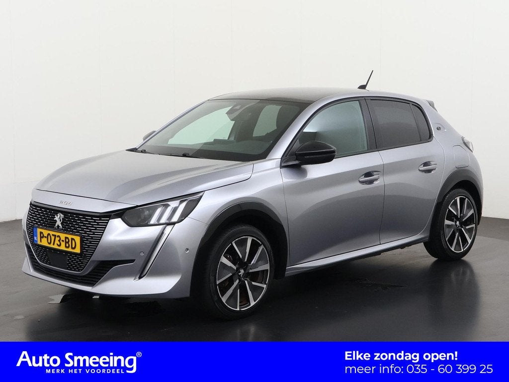 Peugeot e-208 EV GT Pack 50 kWh | SOH 90% | Panoramadak | Ca, Auto's, Peugeot, 12 maanden, 136 pk, Gebruikt, 315 min