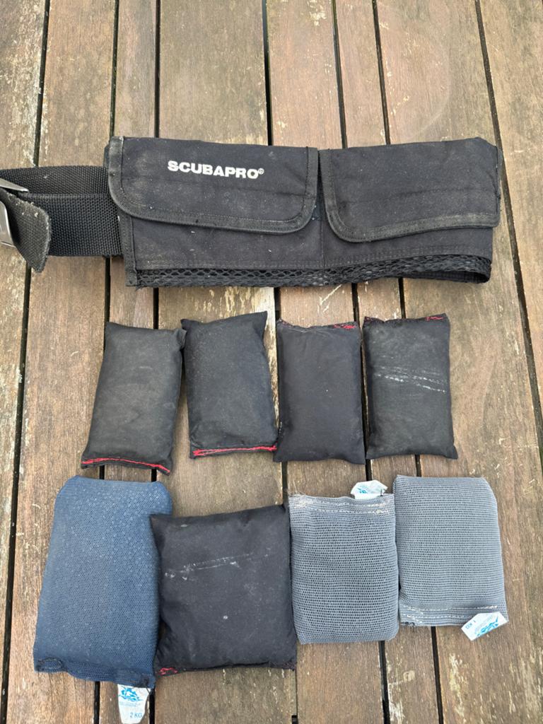 Scubapro duiklood gordel met 10 kg softlood, Watersport en Boten, Duiken, Ophalen of Verzenden, Gebruikt, Lood of Loodgordel
