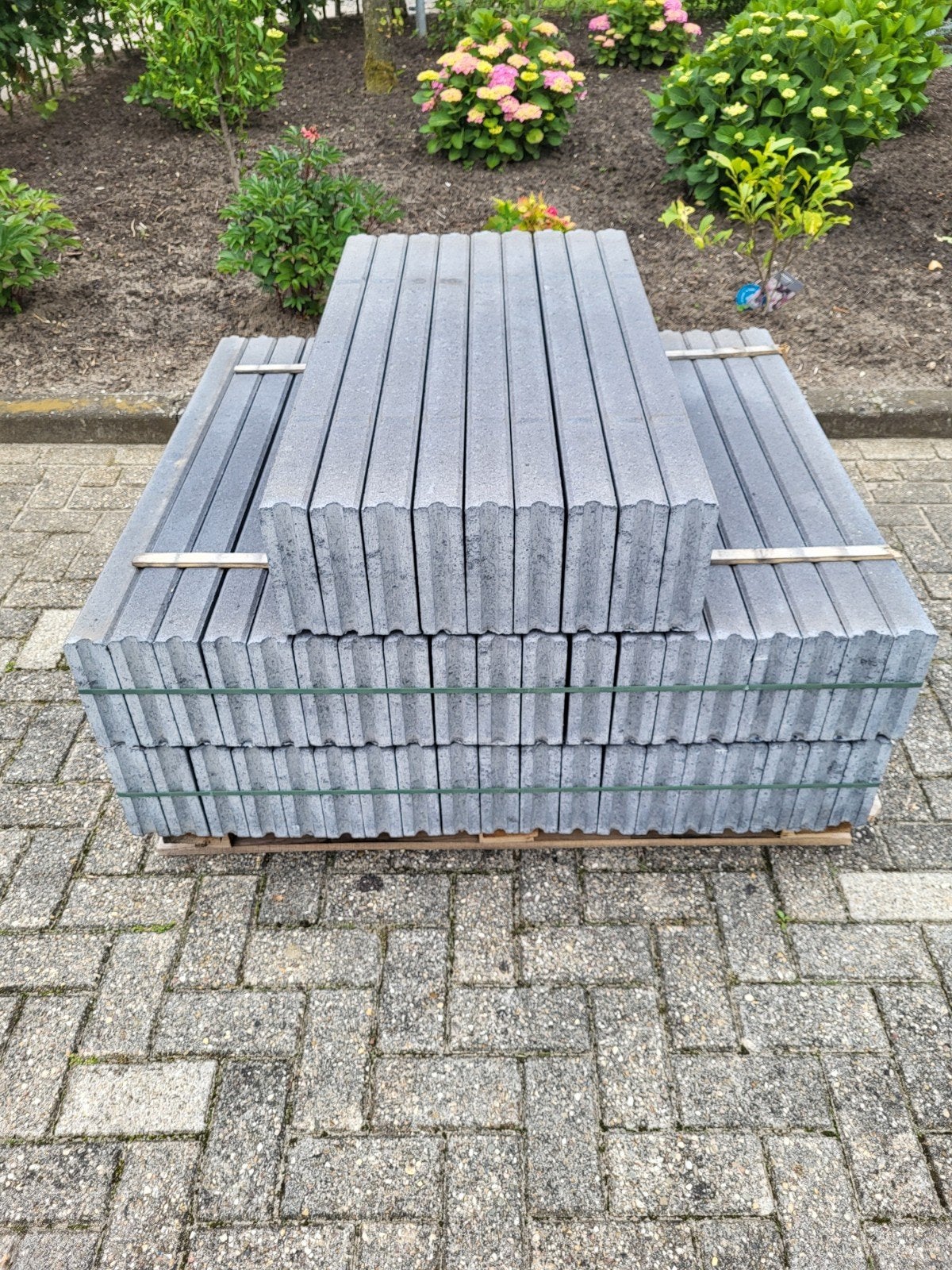 Opsluitbanden 6x20x100 Antraciet-Grijs € 3.25, = per stuk., Ophalen, Overige typen, Nieuw, Minder dan 5 m²