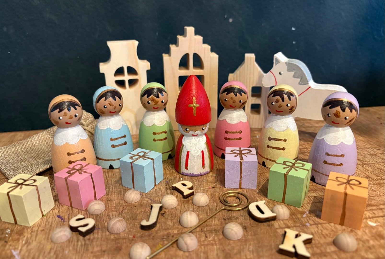 Sinterklaas peg dolls, Diversen, Ophalen of Verzenden, Nieuw