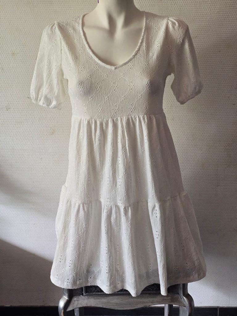 Clockhouse C&A dames Wit Zomerjurkje Maat S, Kleding | Dames, Jurken, Wit, Ophalen of Verzenden, Clockhouse, Maat 36 (S)