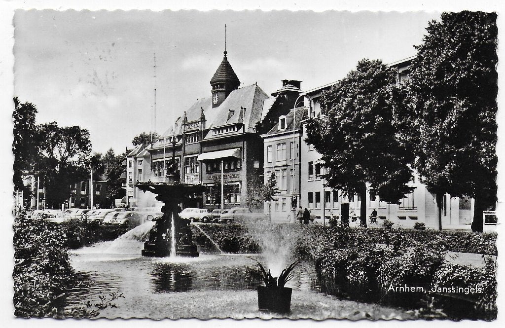 Arnhem Janssingels Ansichtkaart uit 1961( B5131 ), Ophalen of Verzenden, 1960 tot 1980, Gelopen, Gelderland