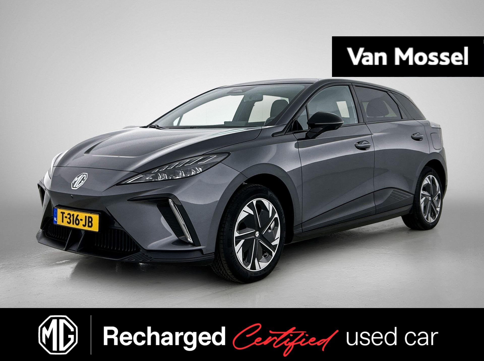 MG 4 Luxury 64 kWh | 1e-EIG. | SoH 94,6% | WLTP 435KM | Navi, Auto's, MG, Automaat, Gebruikt, Zwart, Automatische klimaatregeling