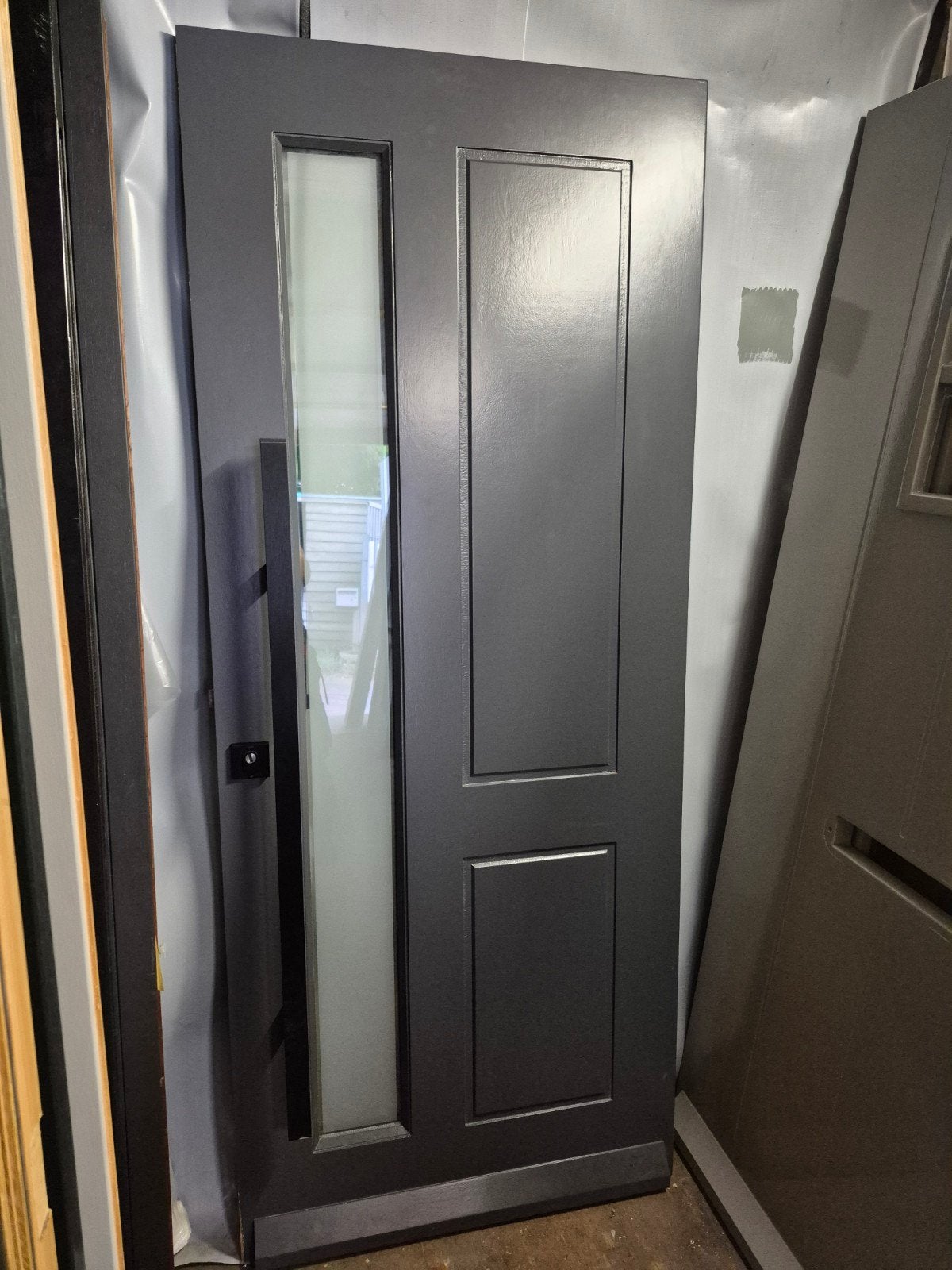 88x211,5cm showmodel voordeur iso mat glas en beslag JH21