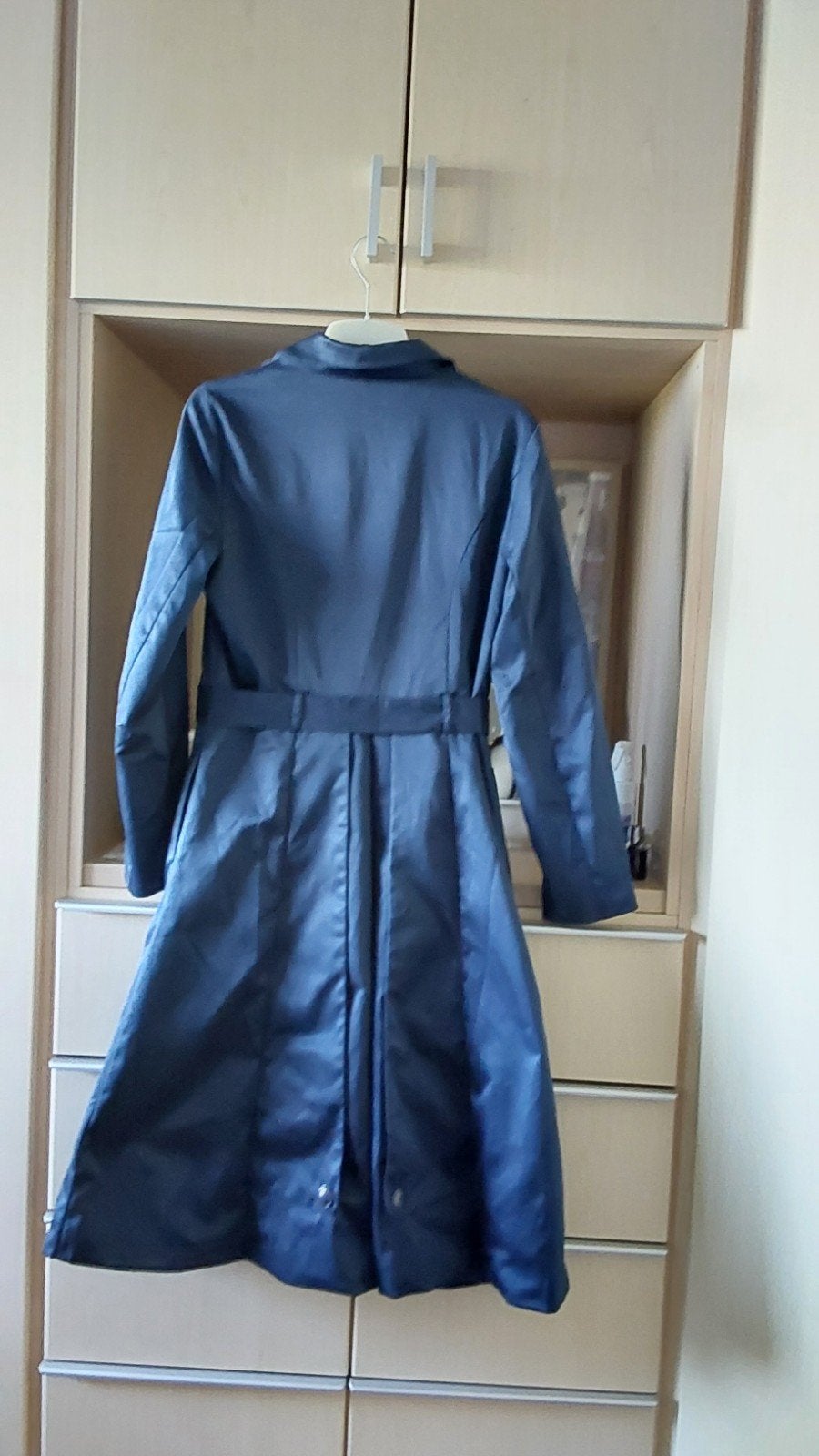 Nieuwe mantel  mooie blauwe glans erover, Kleding | Dames, Maat 38/40 (M), Blauw, Top vintage, Nieuw