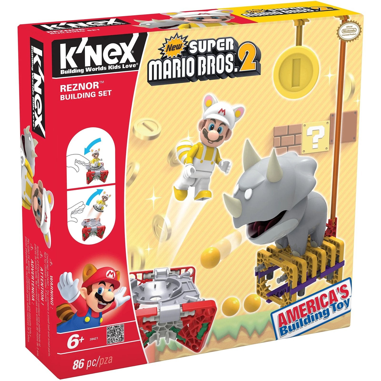 K'NEX New Super Mario Bros 2 Reznor Set #38421, Kinderen en Baby's, Speelgoed | Bouwstenen, Ophalen of Verzenden, Nieuw, K'nex
