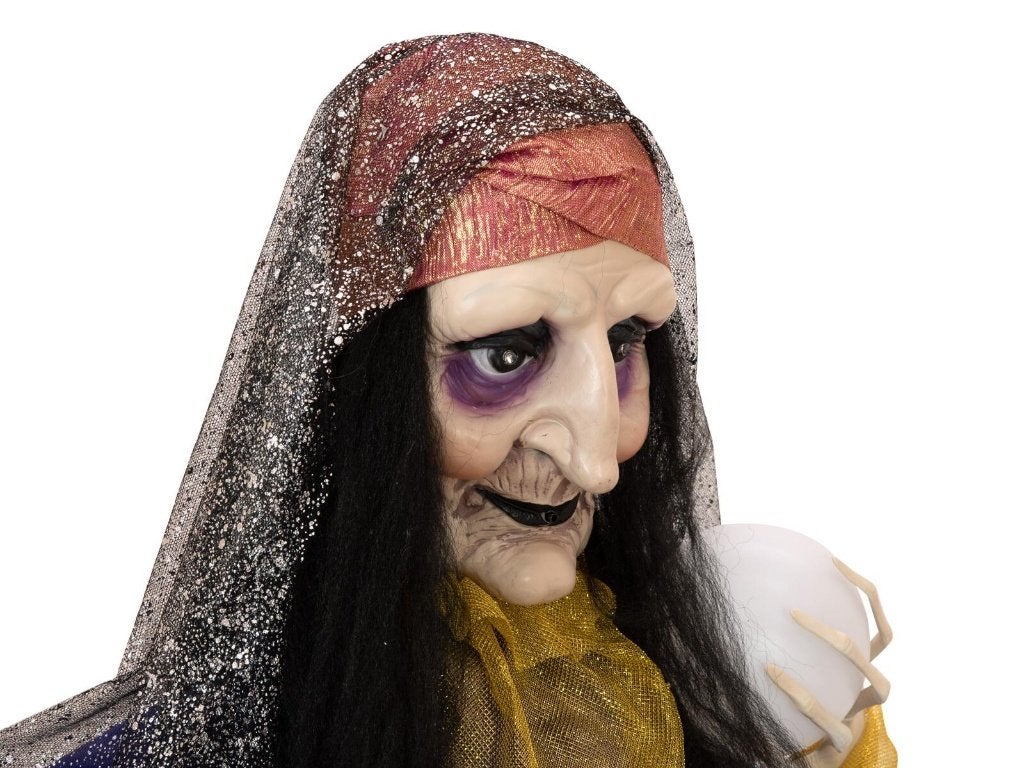 Europalms Halloween waarzegger geanimeerd 50 cm, Halloween of Griezel, ., Nieuw, Ophalen of Verzenden