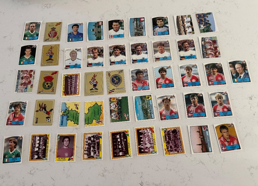 Te koop: 46 Panini ek 1988 stickers, incl Berni’s, Verzenden, Zo goed als nieuw, Meerdere stickers