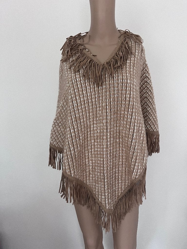 Heerlijk stola van Mucho Gusto, Kleding | Dames, Maat 42/44 (L), Ophalen of Verzenden, Zo goed als nieuw, Bruin