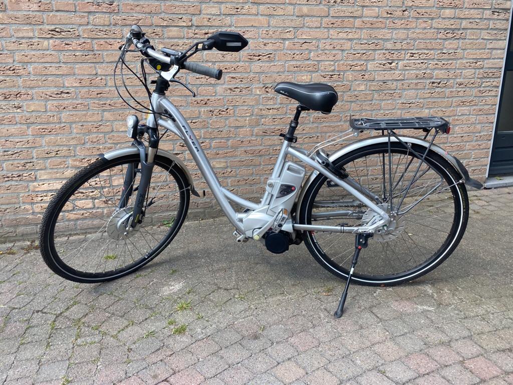 Flyer T8 D45 elektrische fiets, Zo goed als nieuw, Minder dan 47 cm, 50 km per accu of meer, Ophalen