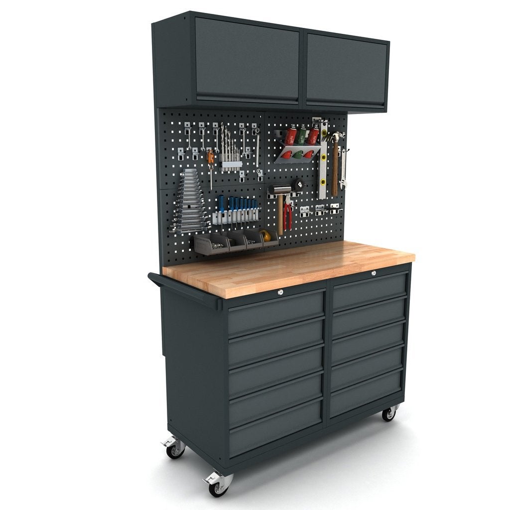 Verrijdbare werkbank 2x 5 laden kast incl. gereedschapswand, Ophalen, Nieuw