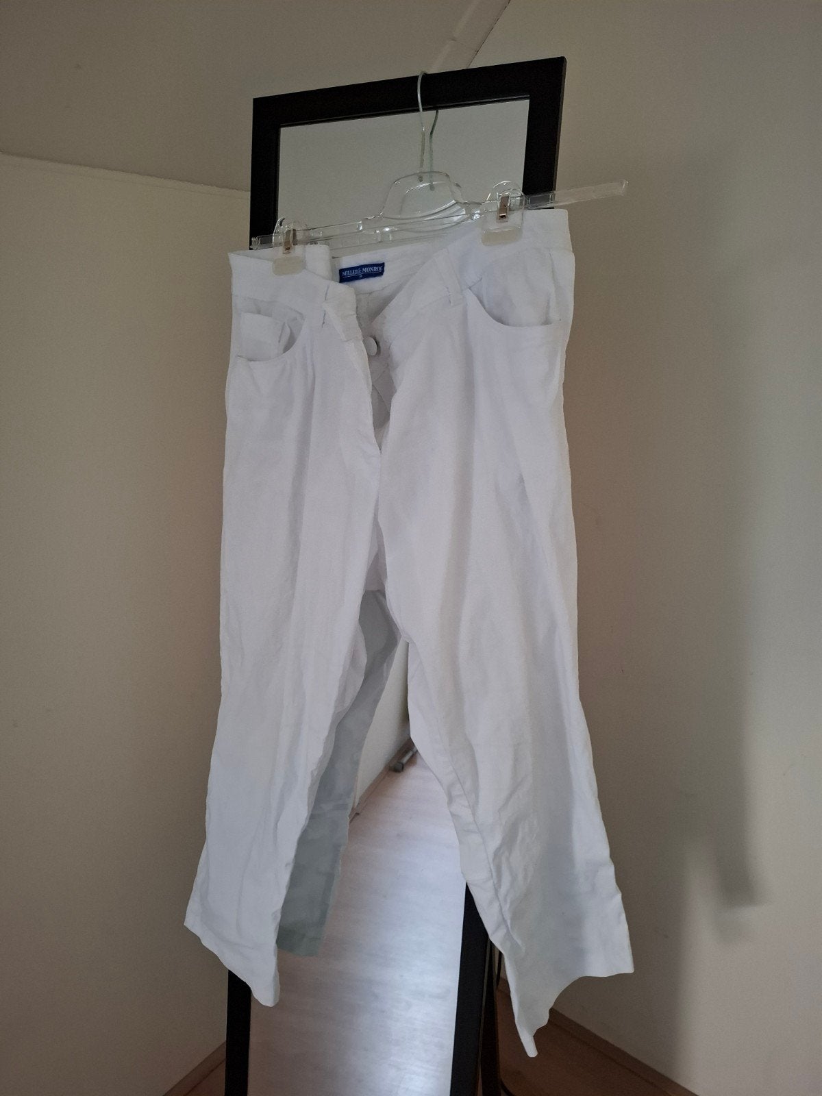 Miller & Monroe Witte 3/4 Stretch Broek - Casual & Zakelijk, Kleding | Dames, Wit, Maat 46/48 (XL) of groter, Ophalen of Verzenden