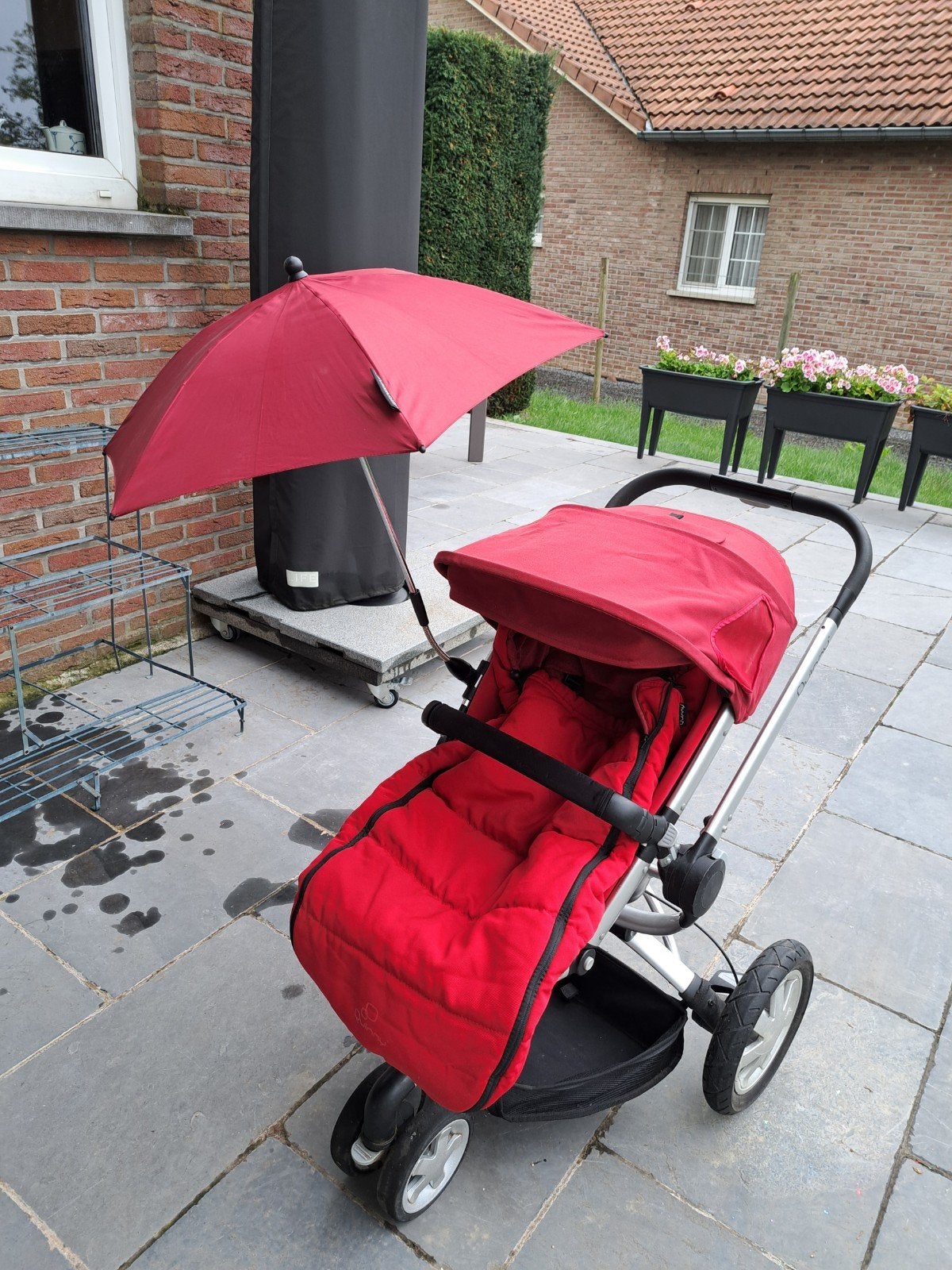 kinderwagen maxi-cosi Quinny rood met verschillende accessoi, Ophalen, Gebruikt, Maxi-Cosi