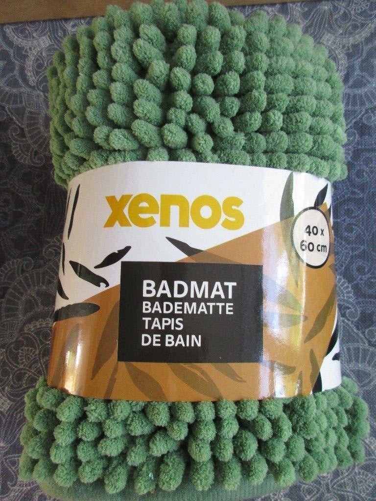 nieuwe Badmat chenille - groen - 40x60 cm, Ophalen of Verzenden, Nieuw, Groen, Badmat