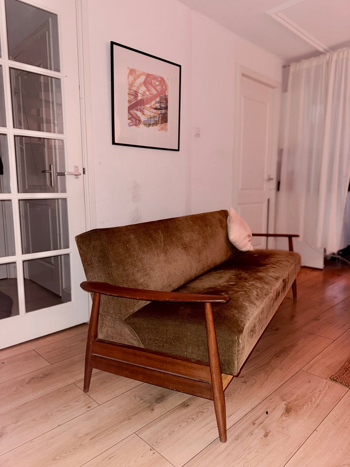 Mid-century Deense design slaapbank uit de jaren '70, Ophalen of Verzenden