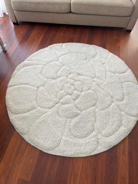 vloerkleed rond 160 cm zie foto, Huis en Inrichting, Stoffering | Tapijten en Kleden, Ophalen, 150 tot 200 cm, Rond, 200 cm of meer