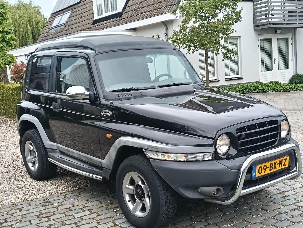 SsangYong Korando 2.9 TD HR 2003 Mercedes-Benz OM602 motor, Stof, Zwart, Origineel Nederlands, Particulier