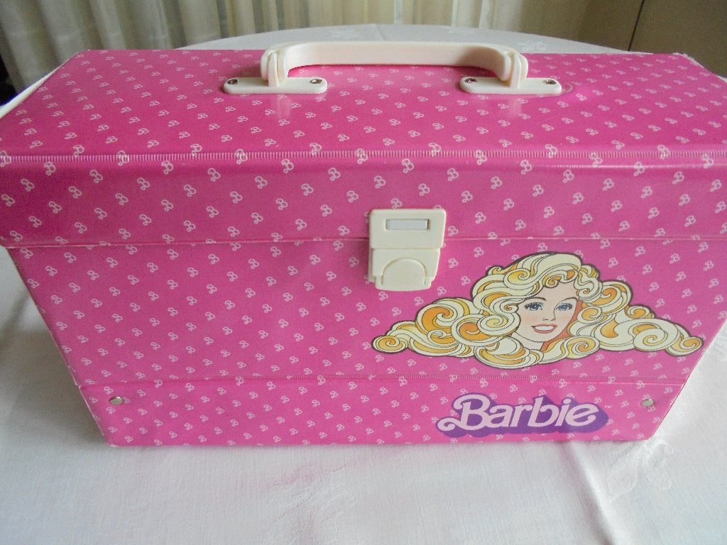 Barbie koffer met accessoirs, Ophalen of Verzenden, Gebruikt, Barbie