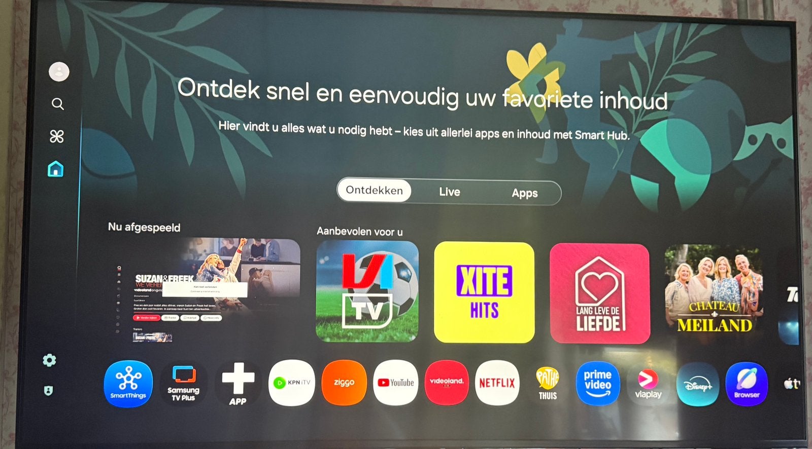 Samsung UE55CU7092 (55 inch) – 4K Smart TV + muurbeugel., Ophalen, LED, 50 Hz, Zo goed als nieuw