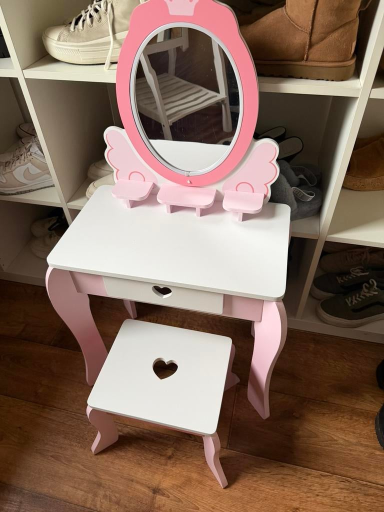 Kinder kaptafel met verlichting, Ophalen, 50 tot 100 cm, Zo goed als nieuw, Minder dan 100 cm