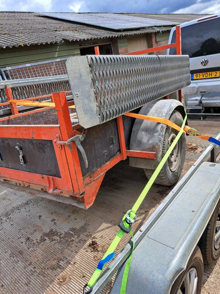 Aanhanger verzwaarde vloer met lier, Auto diversen, Aanhangwagen-onderdelen, Ophalen of Verzenden