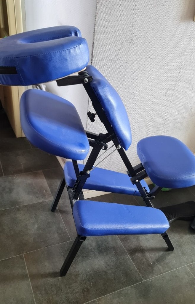 Inklapbare massagestoel, Sport en Fitness, Massageproducten, Ophalen, Zo goed als nieuw, Massagestoel of Kussen