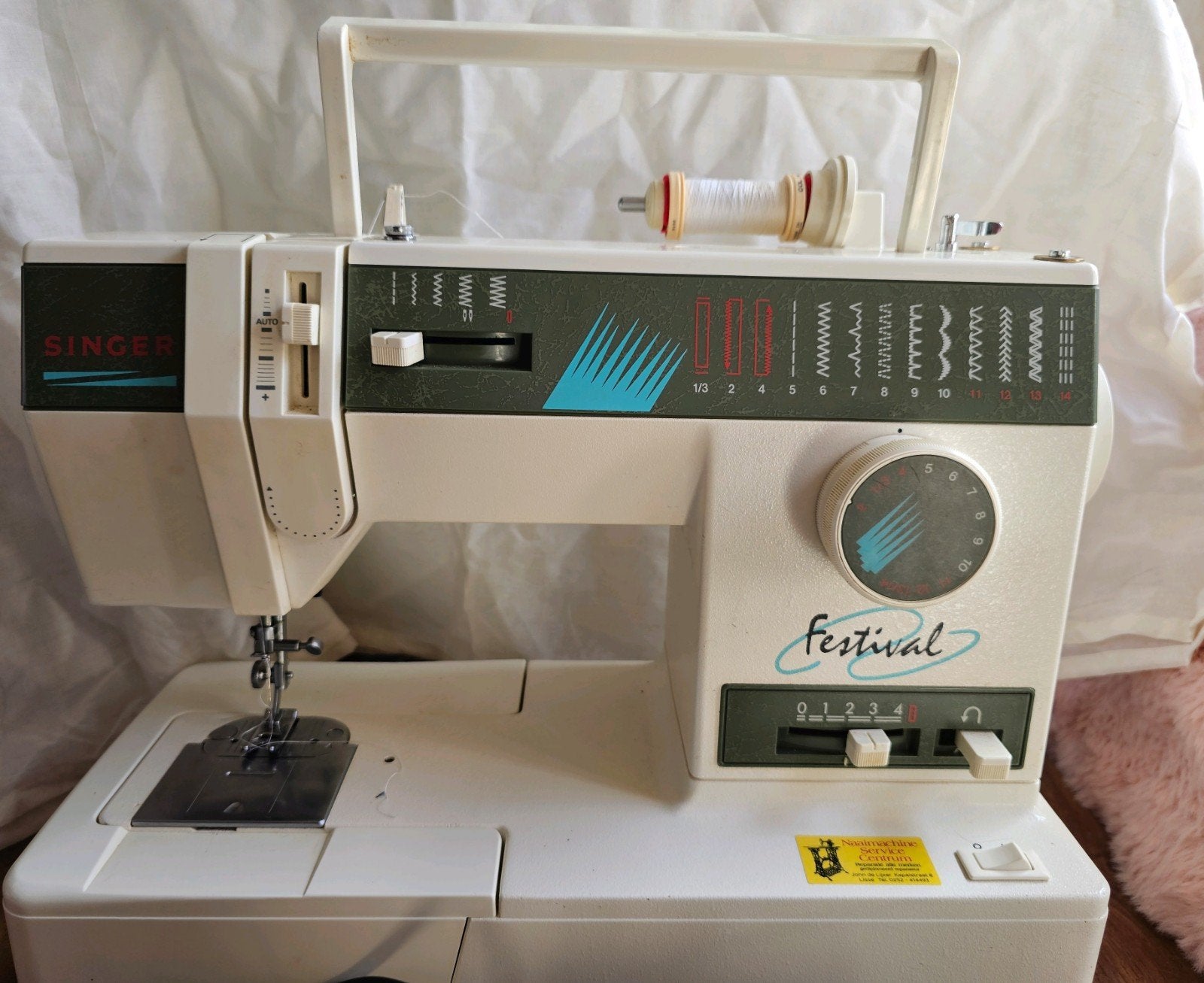 Singer Festival Naaimachine Model 4660 met hoes, Ophalen of Verzenden, Gebruikt, Naaimachine, Singer