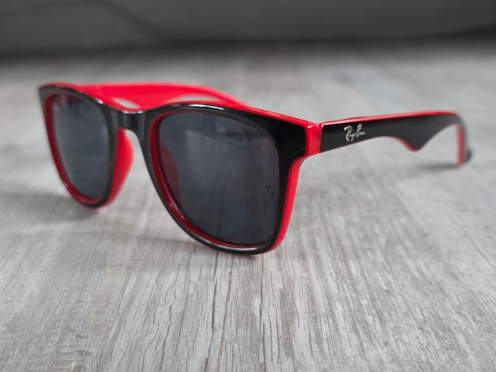 Ray-Ban Wayfarer Zwart / Rood (Dual Tone), Ophalen, Zwart, Ray-Ban