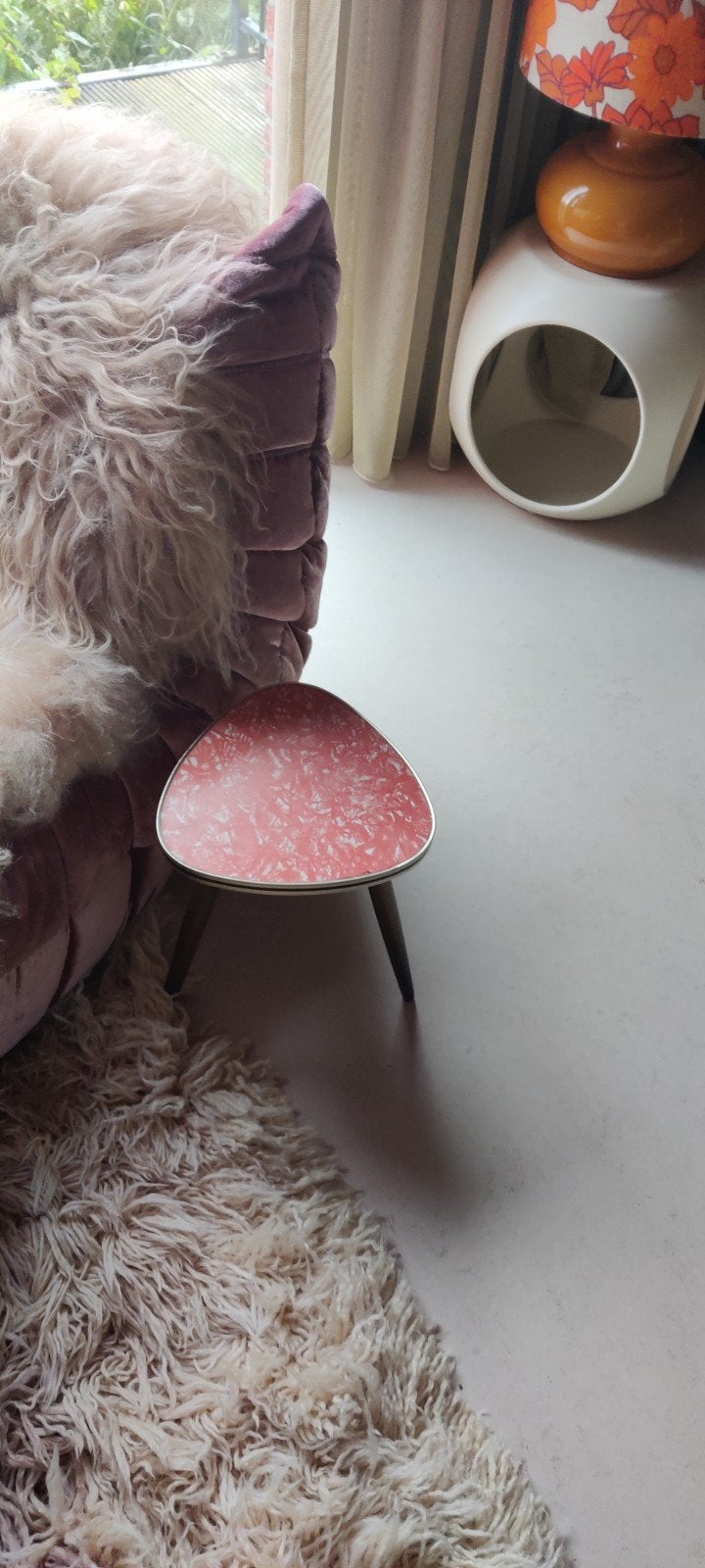 retro ,vintage plantentafeltje, bijzettafeltje, Verzamelen, Retro, Ophalen, Huis en Inrichting