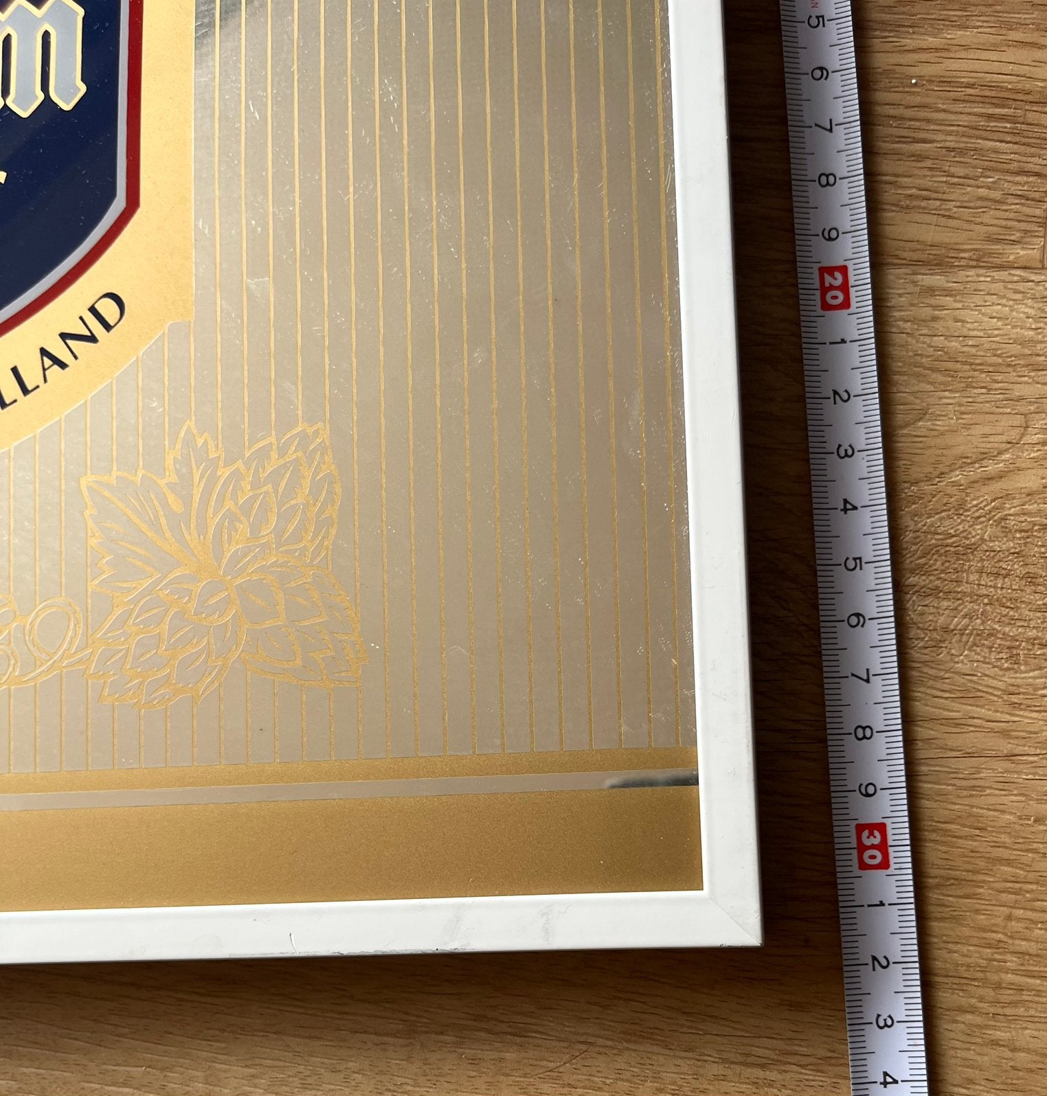 Vintage Oranjeboom bier spiegel, Verzamelen, Ophalen of Verzenden, Zo goed als nieuw, Reclamebord, Plaat of Schild, Oranjeboom