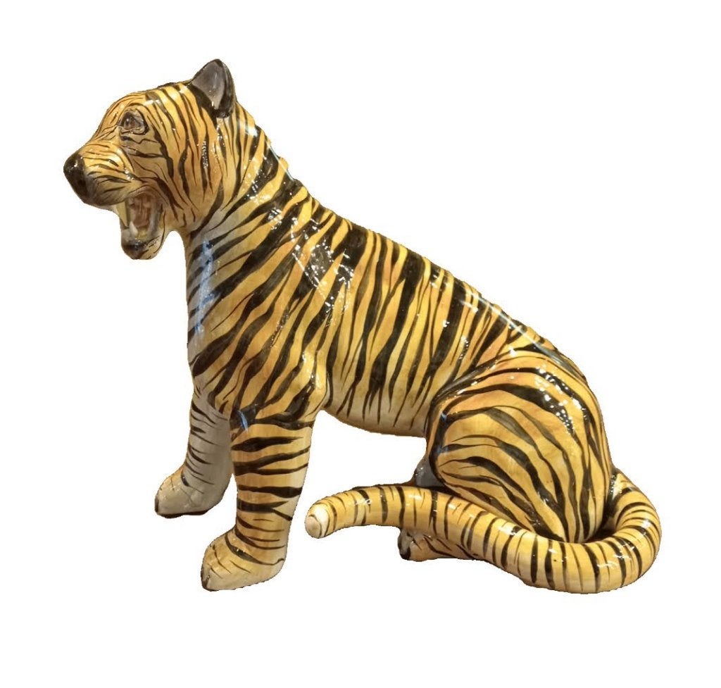Tijger beeld.in keramiek., Ophalen of Verzenden