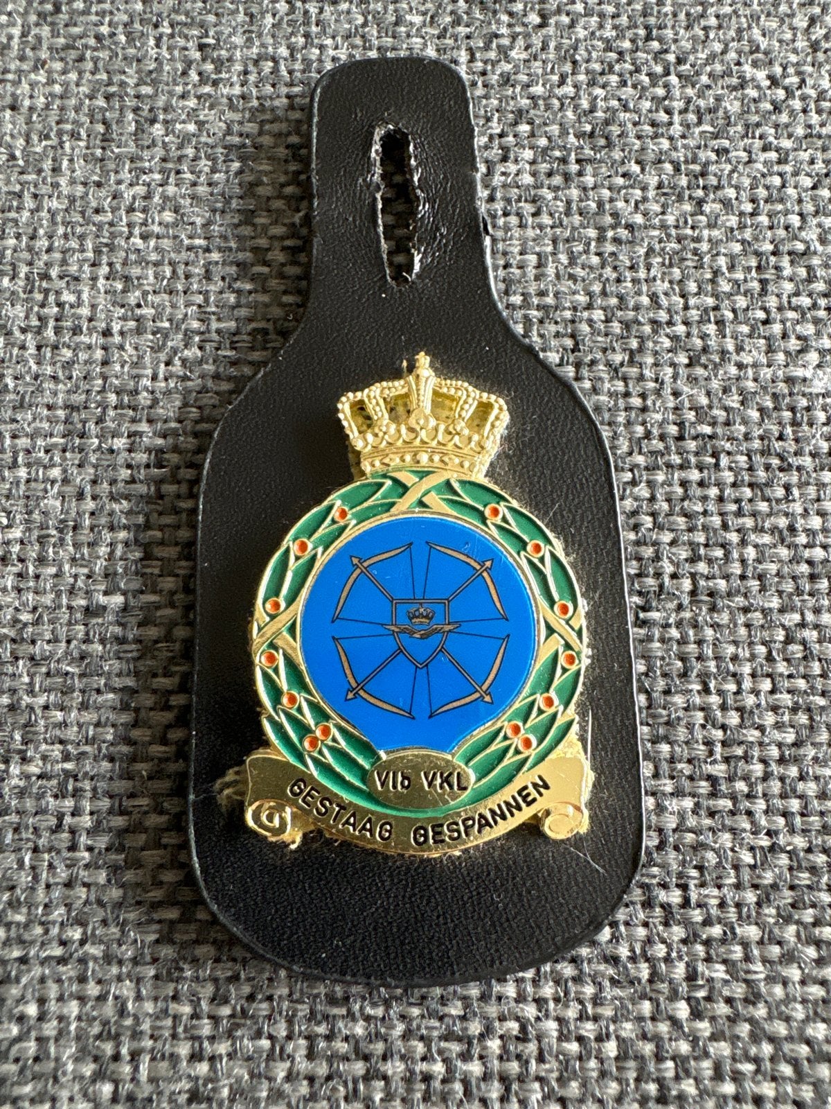 Borstzakhanger vliegbasis volkel, Verzamelen, Ophalen of Verzenden, Landmacht, Nederland, Overige typen