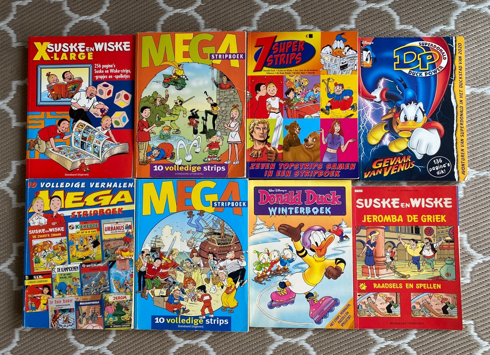 Vakantie: 7 mega stripboeken  oa, Boeken, Stripboeken, Meerdere stripboeken, Verzenden, Gelezen